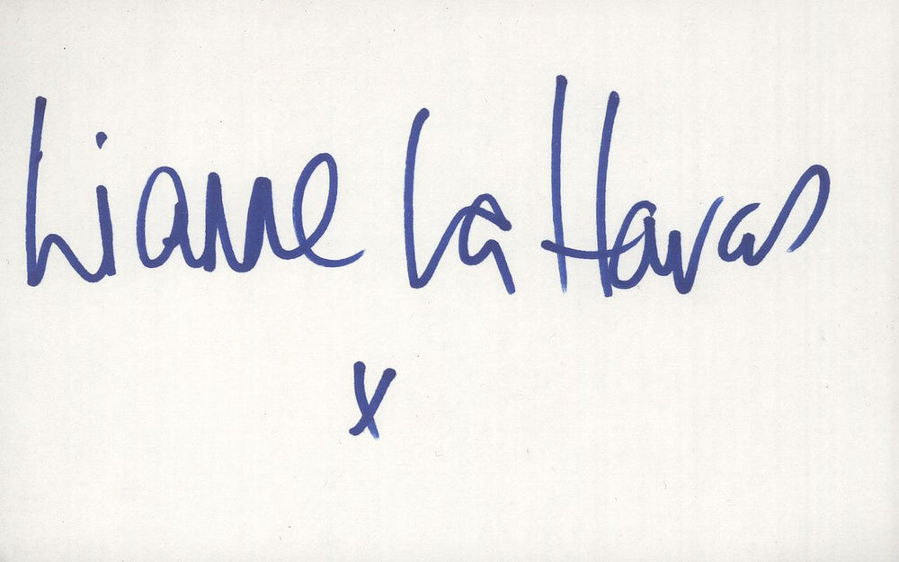 Lianne La Havas Autograph UK memorabilia AUTOGRAPH