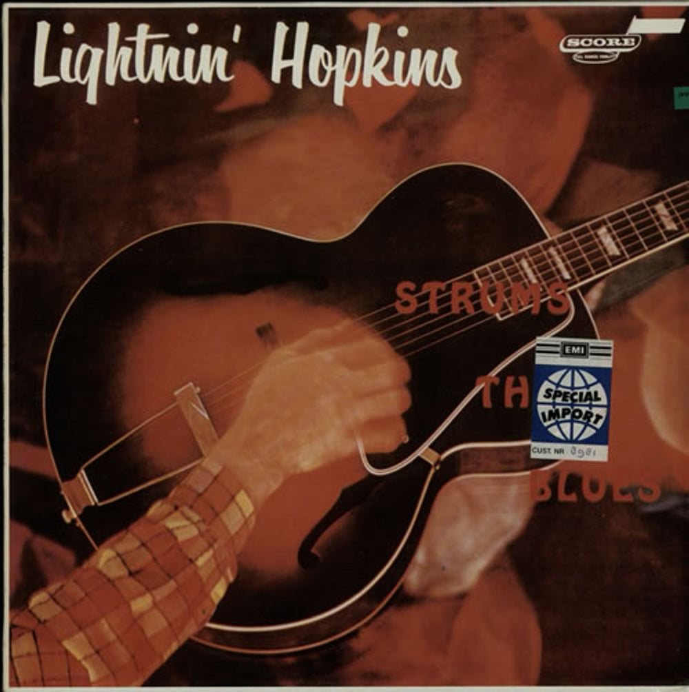 Lightnin' Hopkins Strums The Blues French vinyl LP album (LP record) 2C068-83076