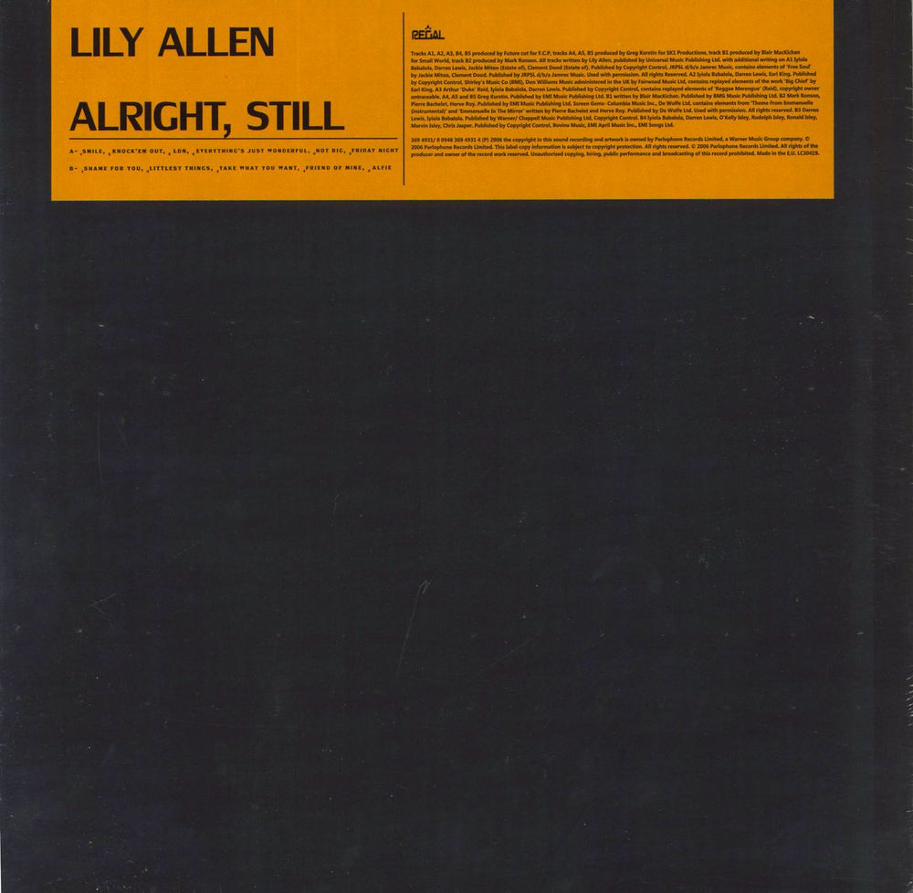 Lily Allen Alright, Still - Sealed UK vinyl LP album (LP record) 0094636949314