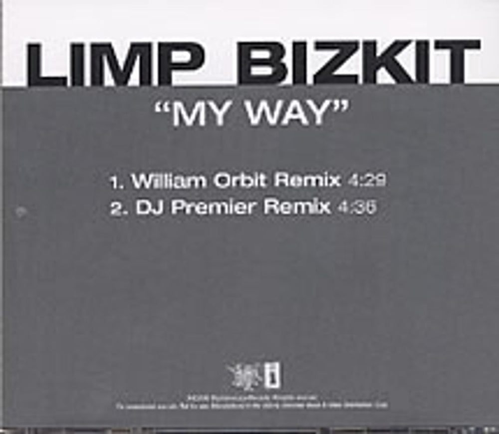 Limp Bizkit My Way - 2 track promo US Promo CD single (CD5 / 5") BZKC5MY187026