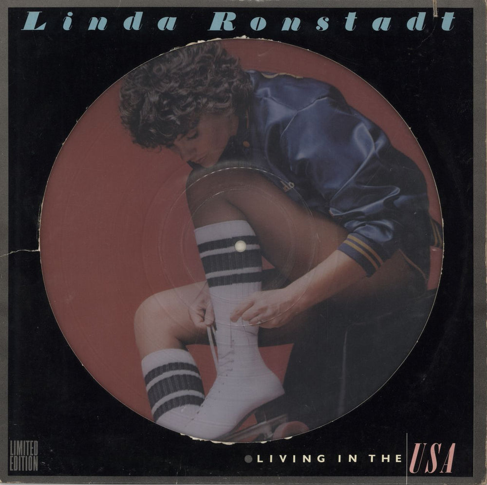 Linda Ronstadt Living In The USA - EX US picture disc LP (vinyl picture disc album) DP401