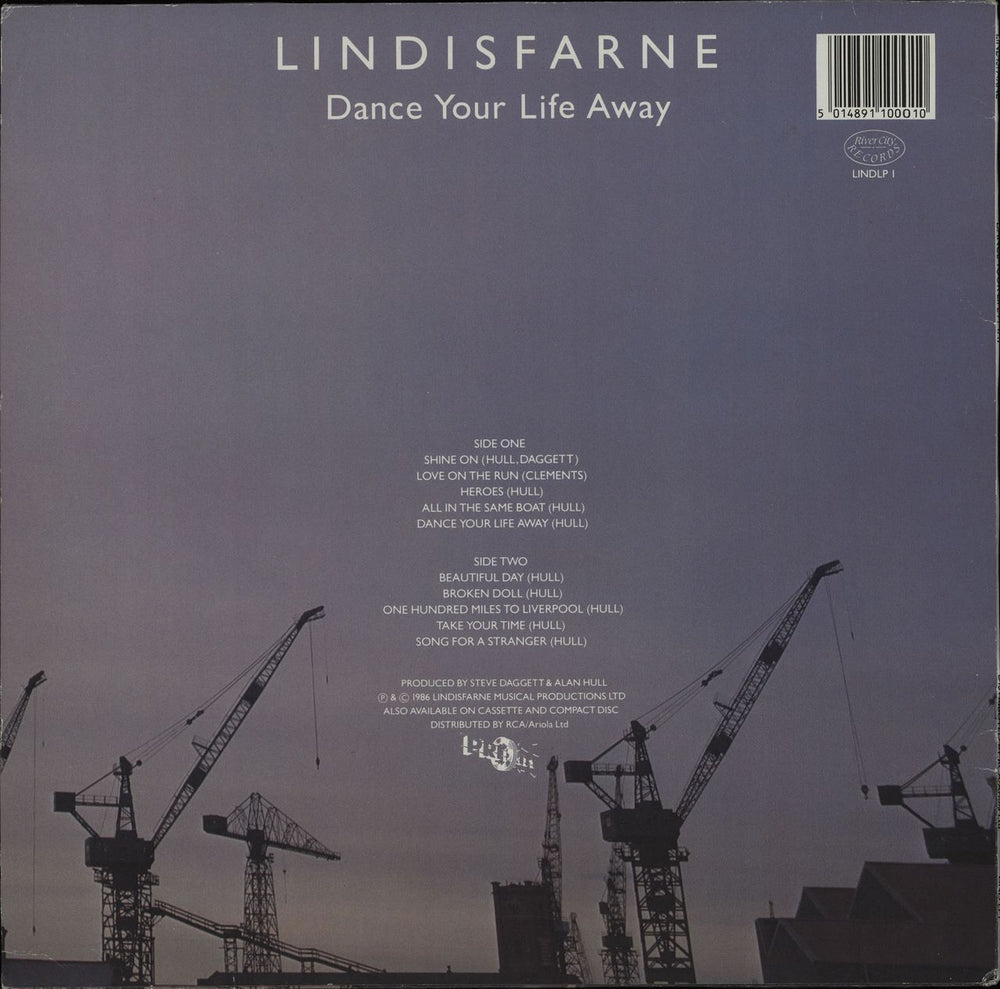 Lindisfarne Dance Your Life Away - Autographed UK vinyl LP album (LP record) 5014891100010