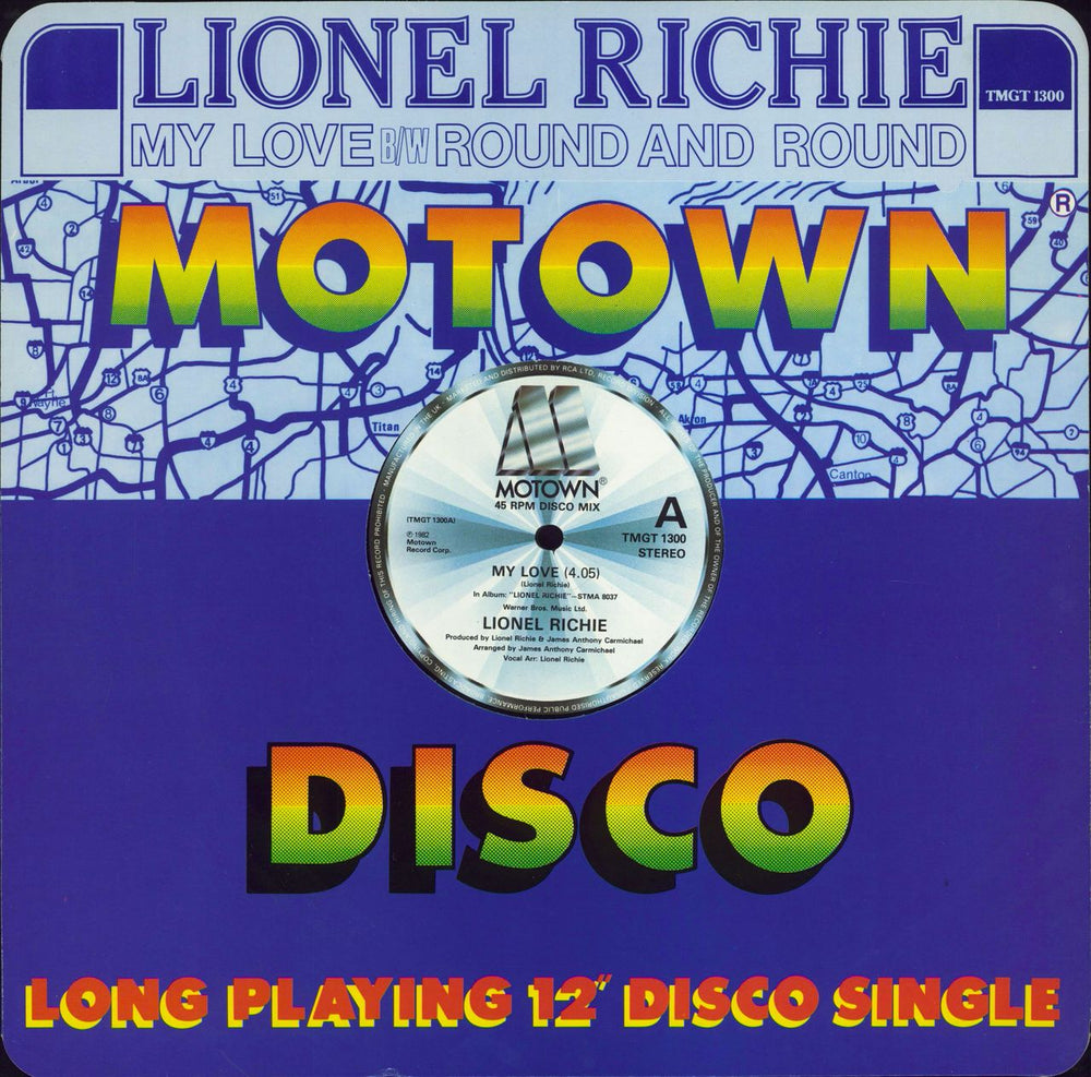 Lionel Richie My Love UK 12" vinyl single (12 inch record / Maxi-single) TMGT1300