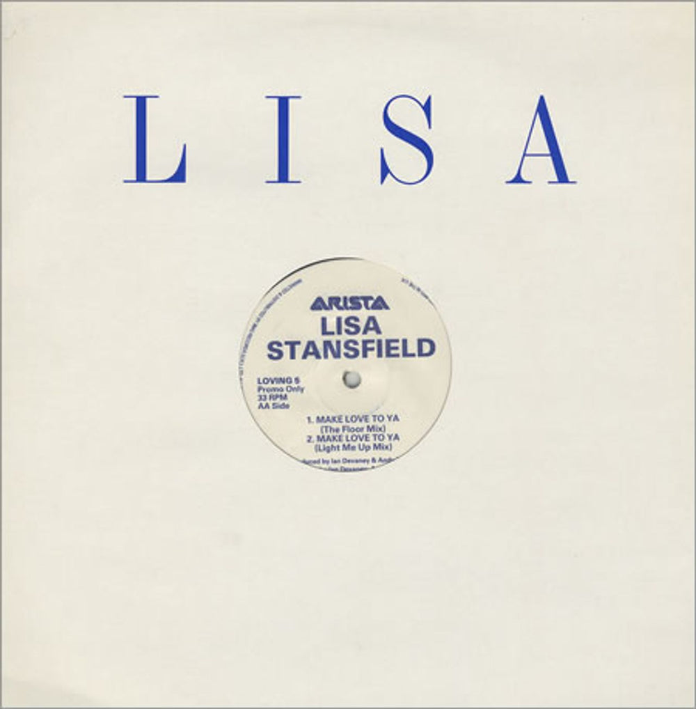 Lisa Stansfield Set Your Loving Free/Make Love To Ya UK Promo 12" vinyl single (12 inch record / Maxi-single) LOVING5