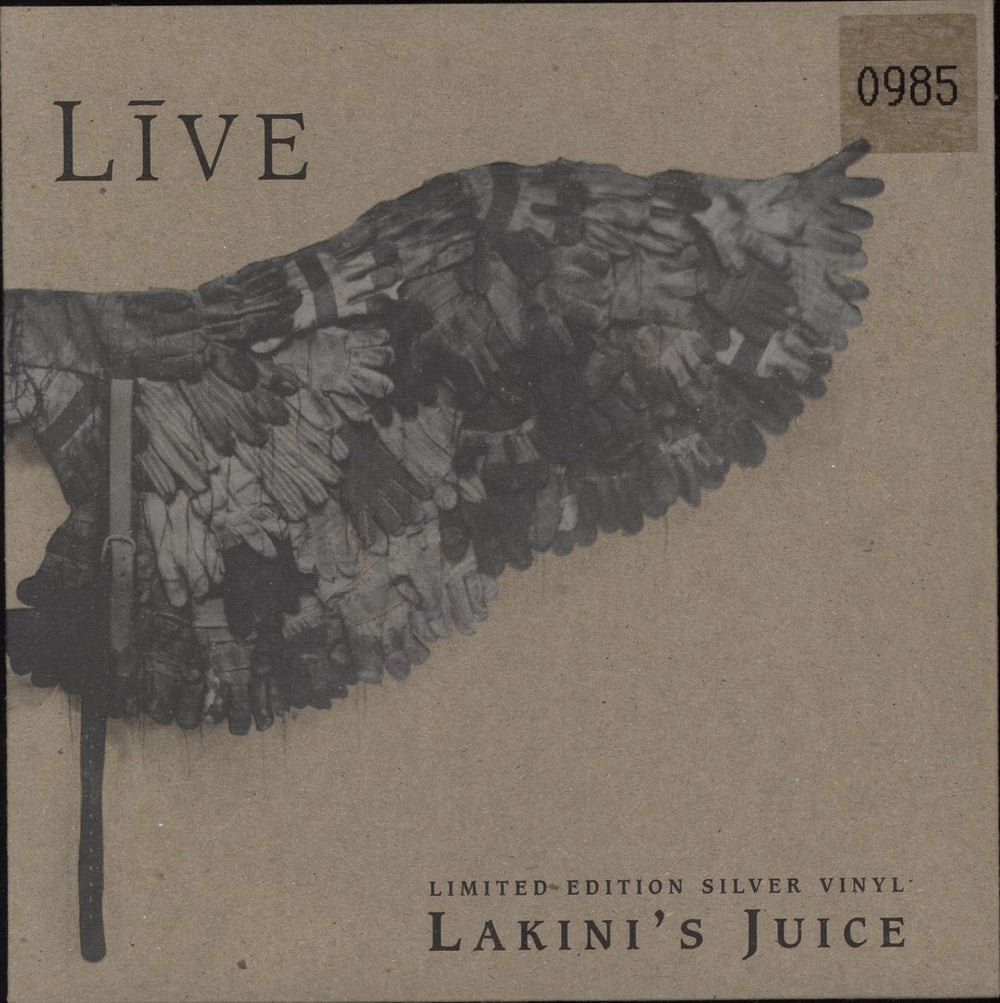 Live Lakini's Juice - Silver Vinyl UK 7" vinyl single (7 inch record / 45) RAX28