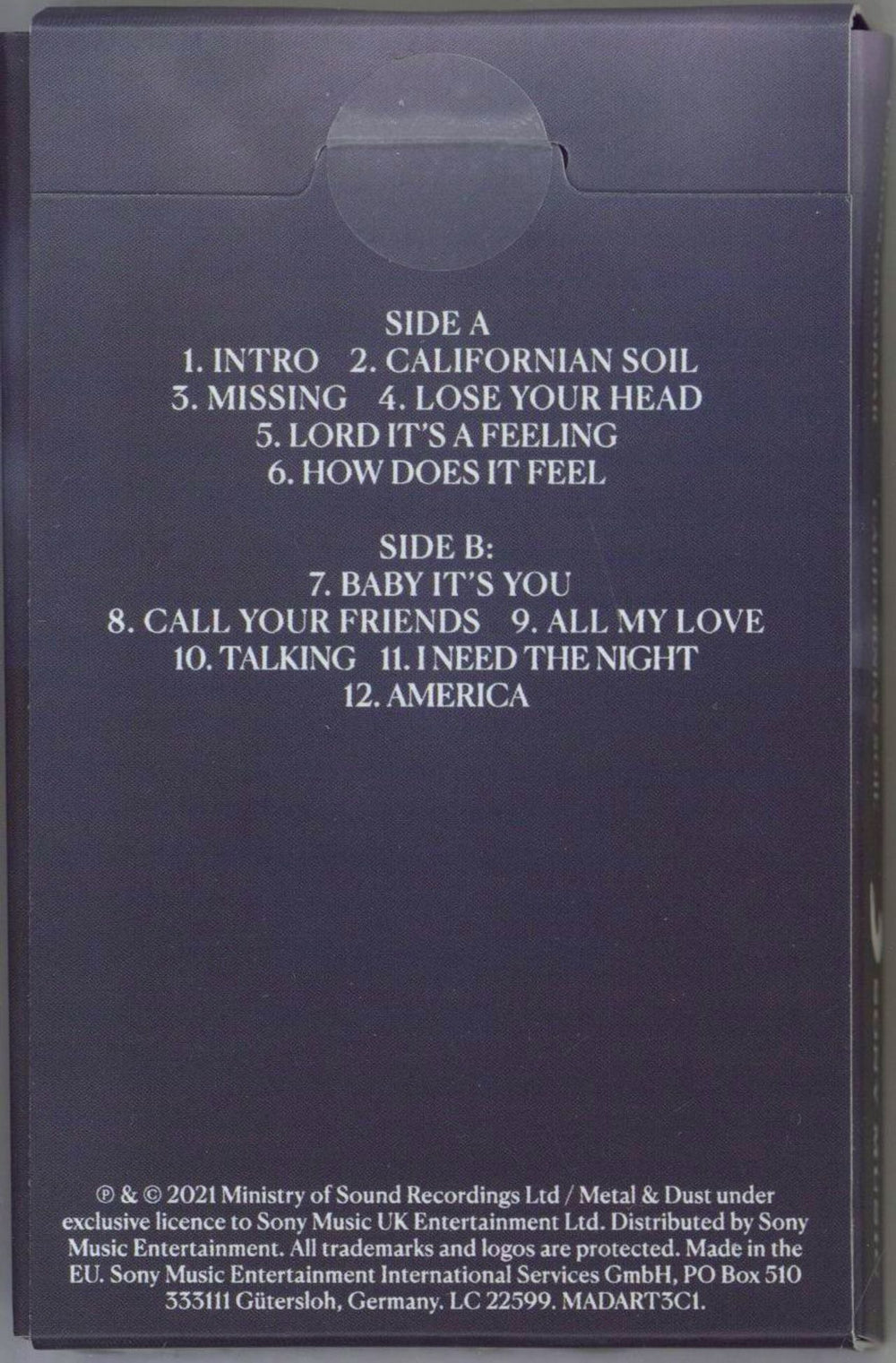 London Grammar Californian Soil - White + Hannah Case UK cassette album L7OCLCA784015