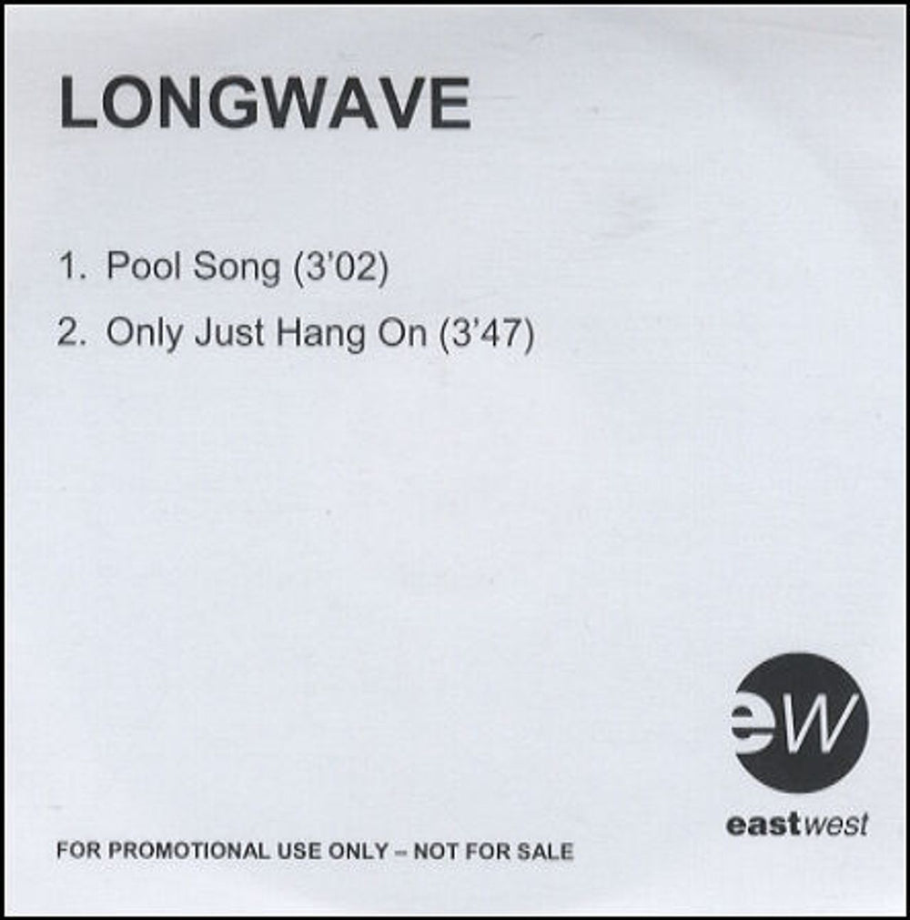 Longwave Pool Song UK Promo CD-R acetate CD-R ACETATE