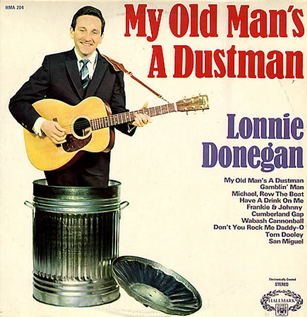 Lonnie Donegan My Old Man's A Dustman UK vinyl LP album (LP record) HMA204