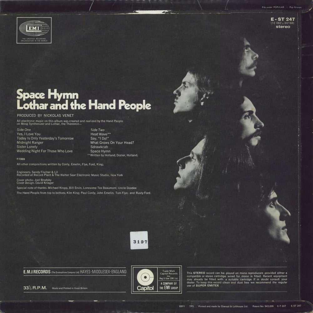 Lothar And The Hand People Space Hymn - 1st - EX UK vinyl LP album (LP record)