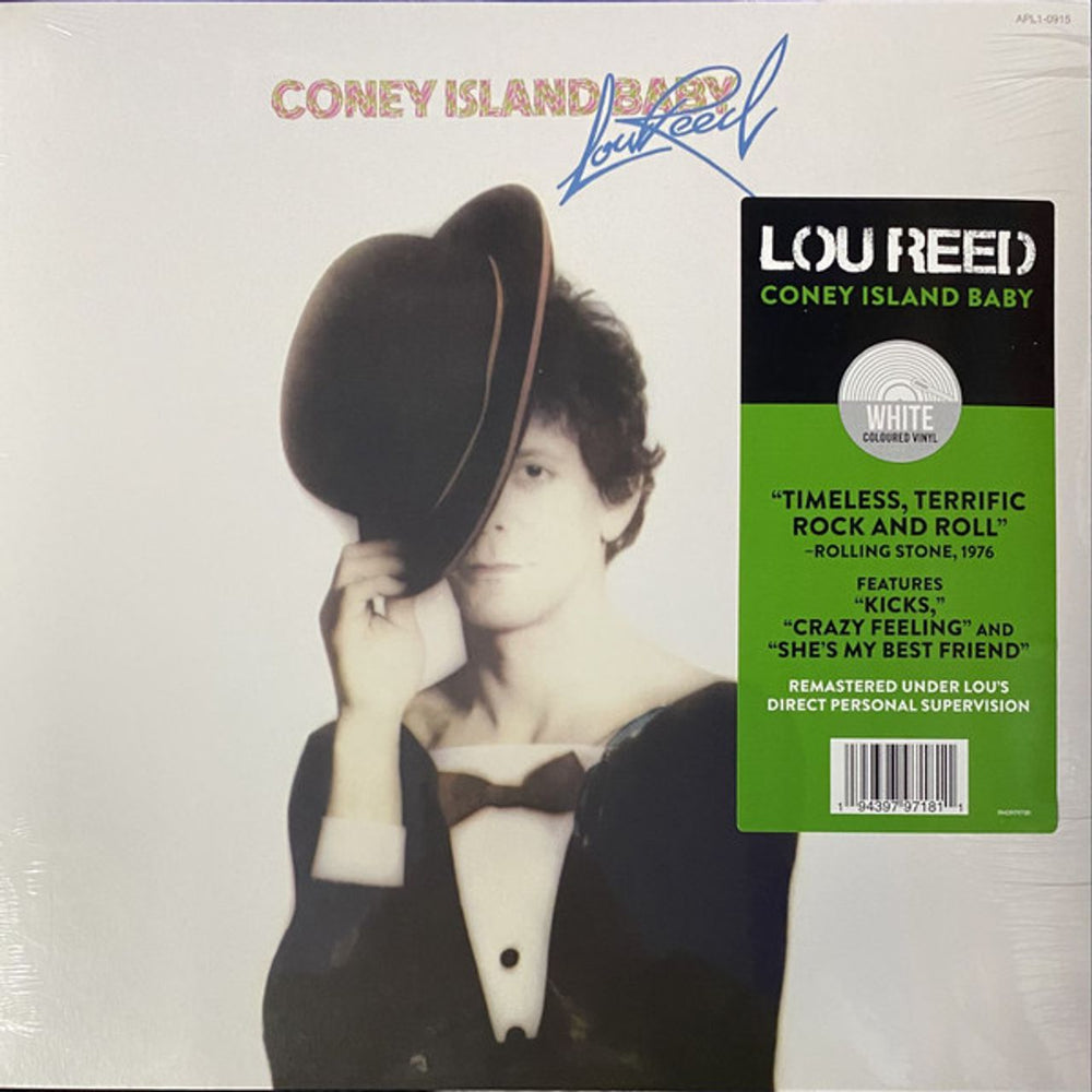 Lou Reed Coney Island Baby - White Vinyl - Sealed UK vinyl LP album (LP record) 19439797181