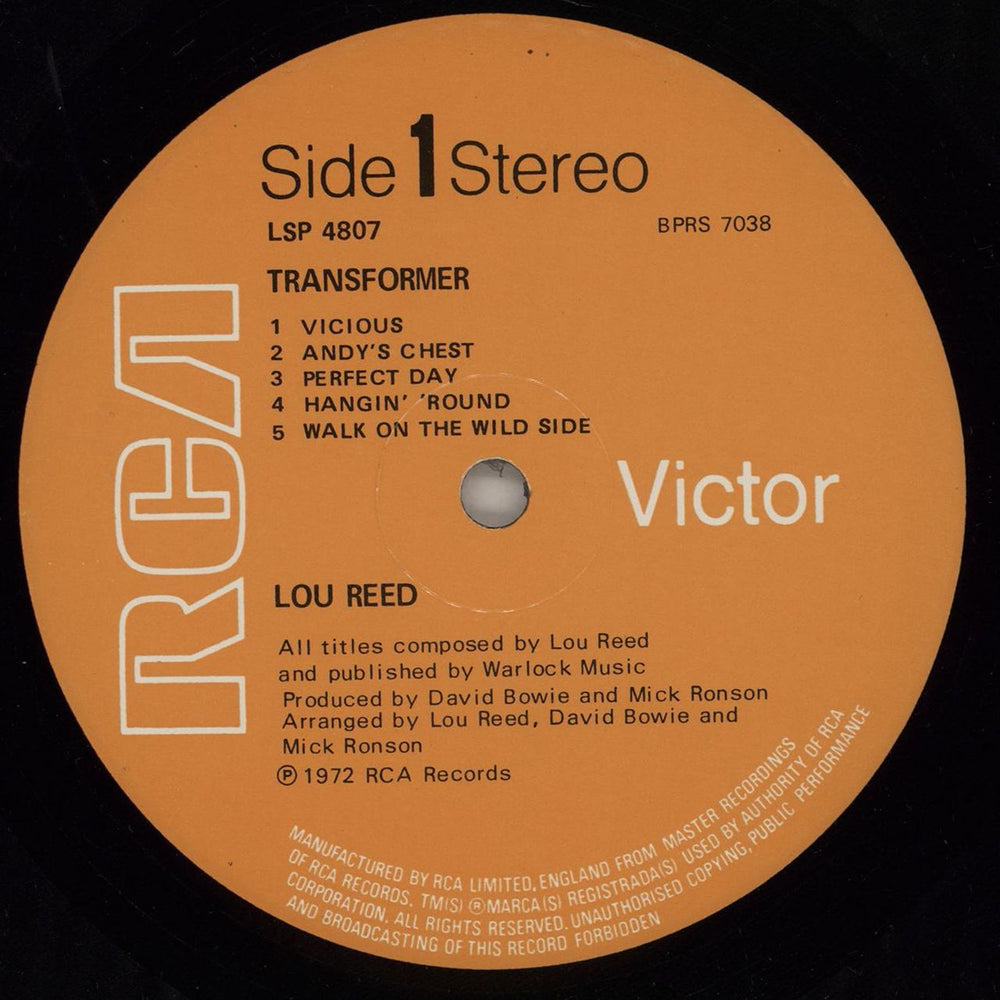 Lou Reed Transformer - 1st UK vinyl LP album (LP record) LOULPTR308910