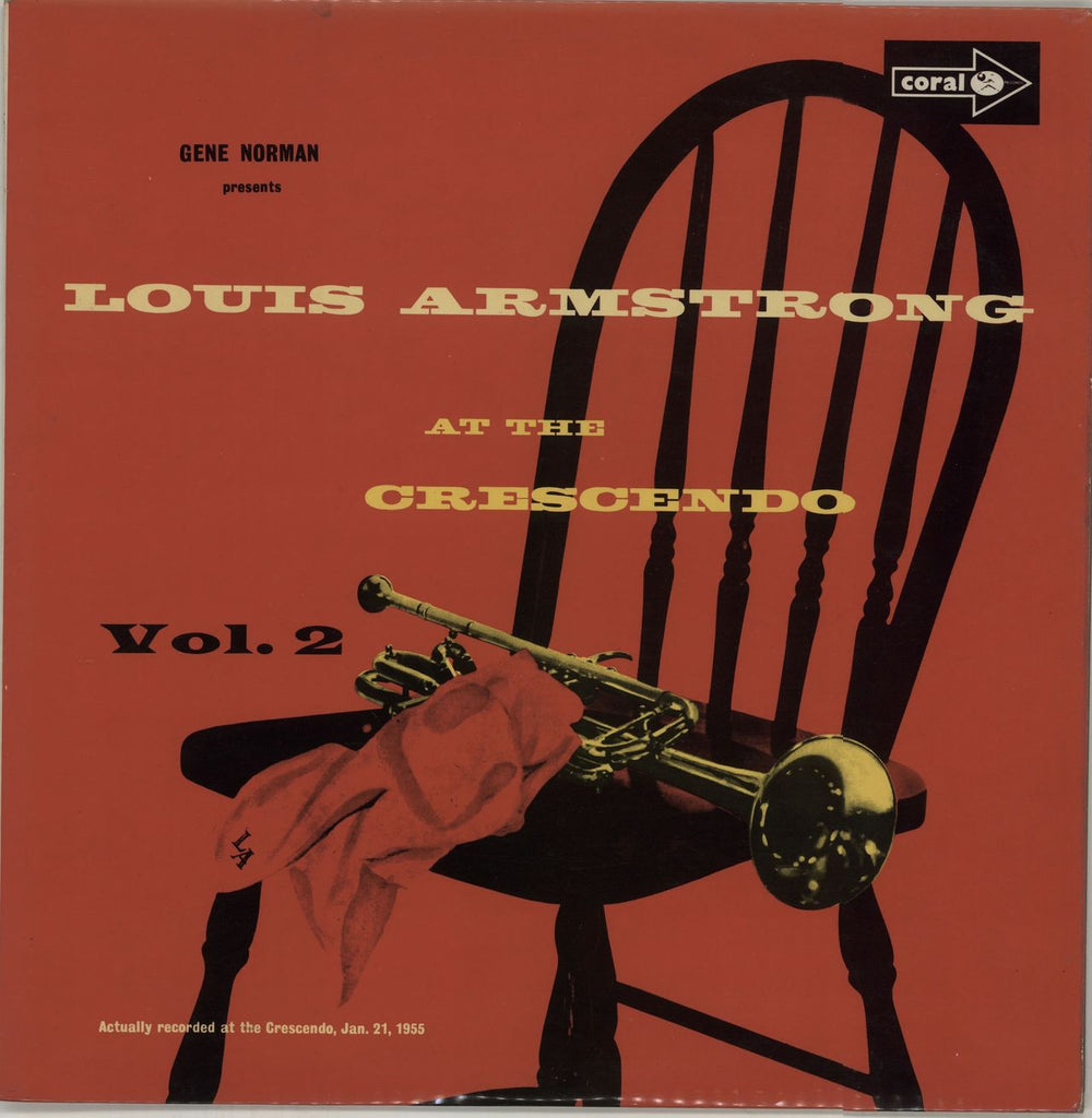 Louis Armstrong At The Crescendo Volume 2 UK vinyl LP album (LP record) CP52