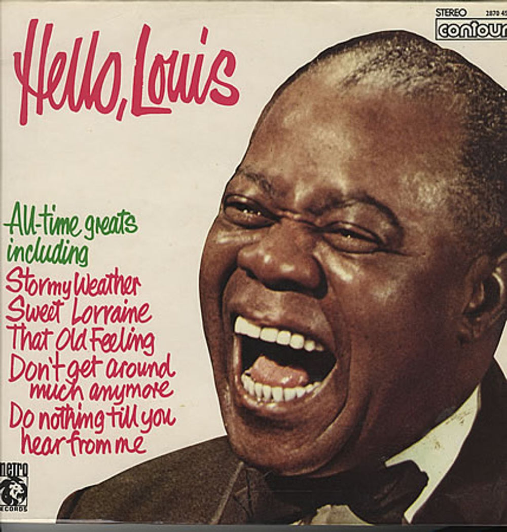 Louis Armstrong Hello, Louis UK vinyl LP album (LP record) 2870453