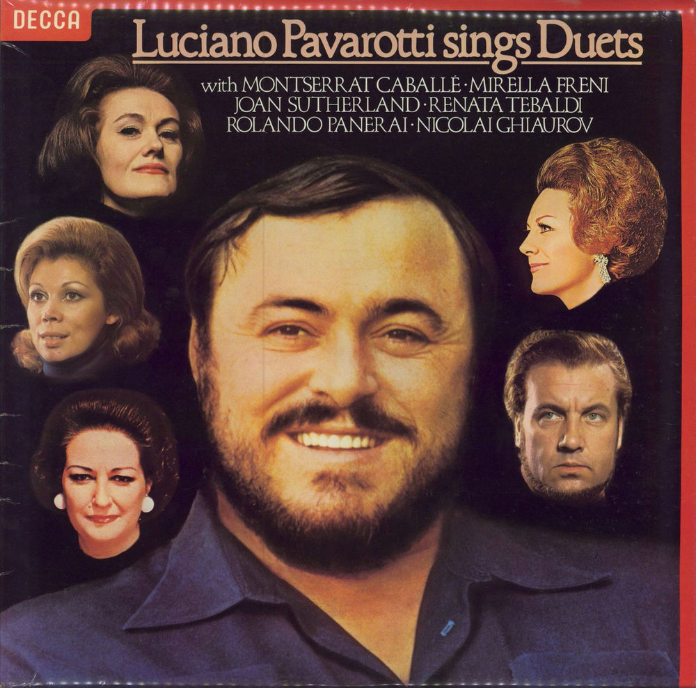 Luciano Pavarotti Luciano Pavarotti Sings Duets UK vinyl LP album (LP record) SXL6858