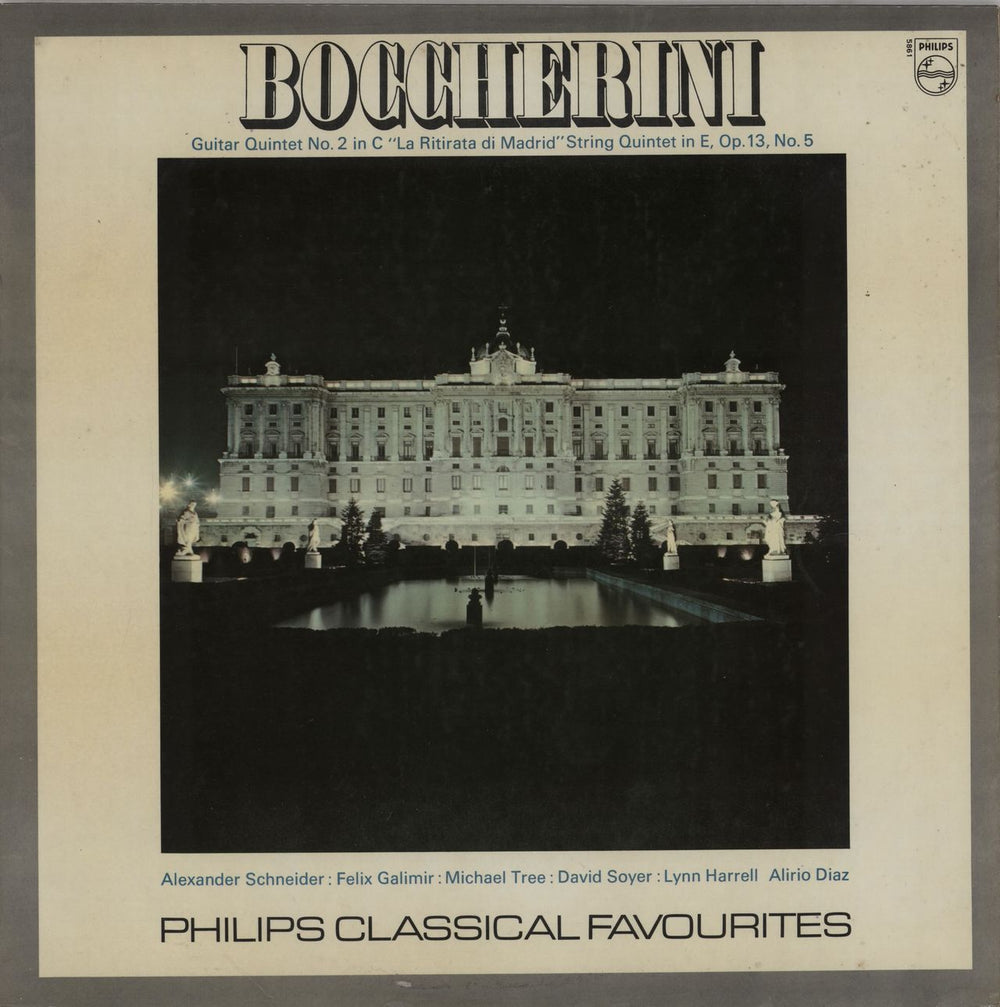 Luigi Boccherini Quintet No. 2 In C Major For Guitar And Strings / Quintet For Strings In E Major, Op.13 No.5 UK vinyl LP album (LP record) GL5861