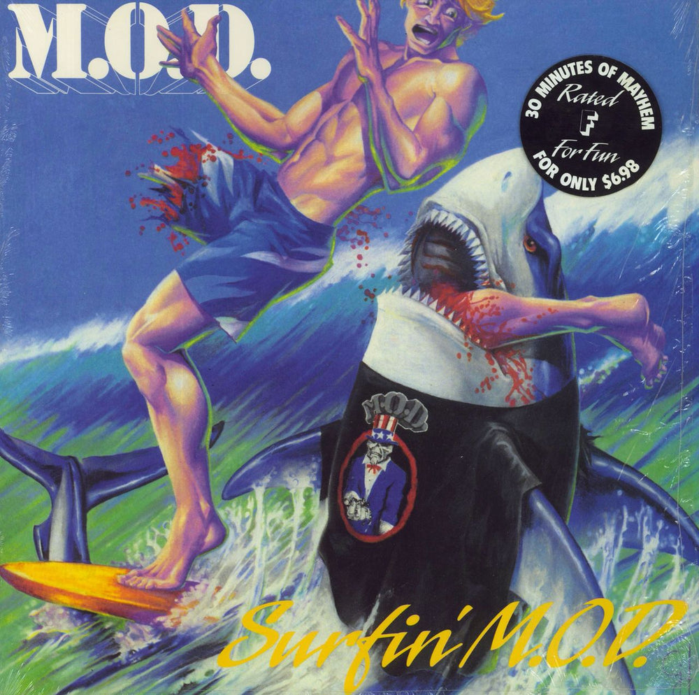 M.O.D. Surfin' M.O.D. US vinyl LP album (LP record) CAROL1359