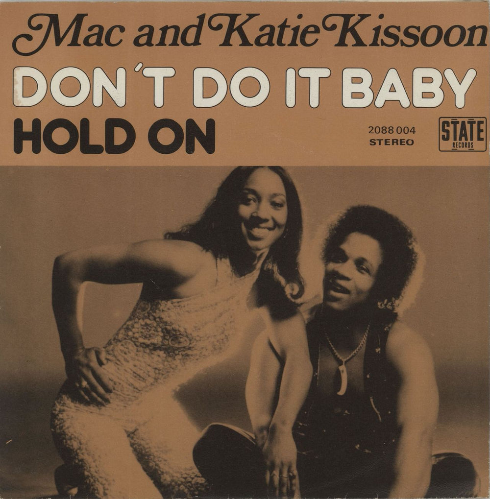 Mac & Katie Kissoon Don't Do It Baby Belgian 7" vinyl single (7 inch record / 45) 2088004