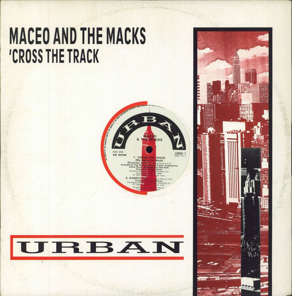 Maceo & The Macks 'Cross The Track - EX UK 12" vinyl single (12 inch record / Maxi-single) URBX1