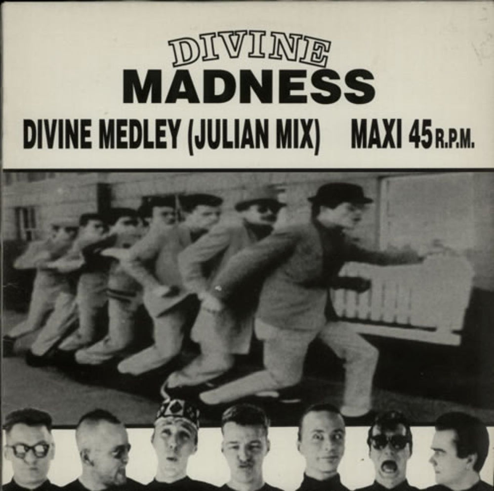 Madness Divine Medley (Julian Mix) Spanish Promo 12" vinyl single (12 inch record / Maxi-single) MADNESS-1