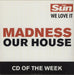 Madness Our House UK Promo CD single (CD5 / 5") SUNW012