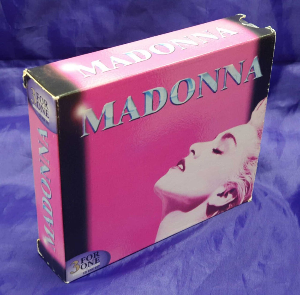 Madonna 3 For One - pink slipcase Australian box set 9362475312