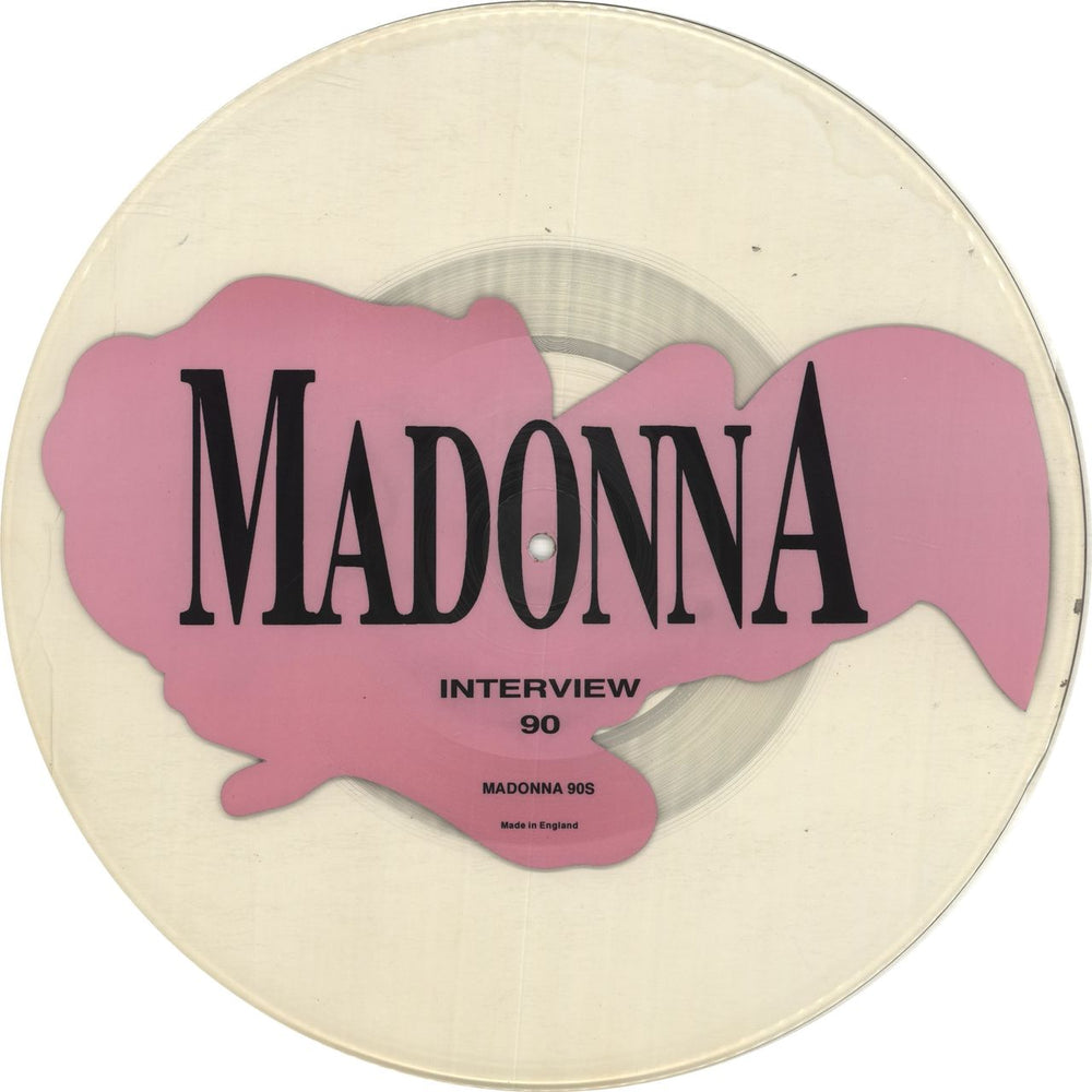 Madonna Interview '90 - Uncut UK uncut picture disc (vinyl) MADUNIN35544