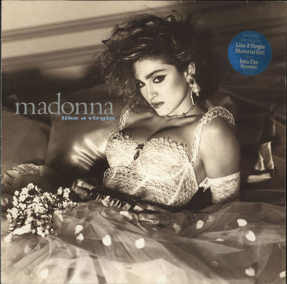 Madonna Like A Virgin - Hype Stickered - VG UK vinyl LP album (LP record) WX20