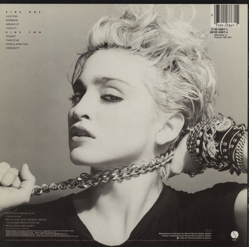 Madonna Madonna - Song Hype Stickered German vinyl LP album (LP record)