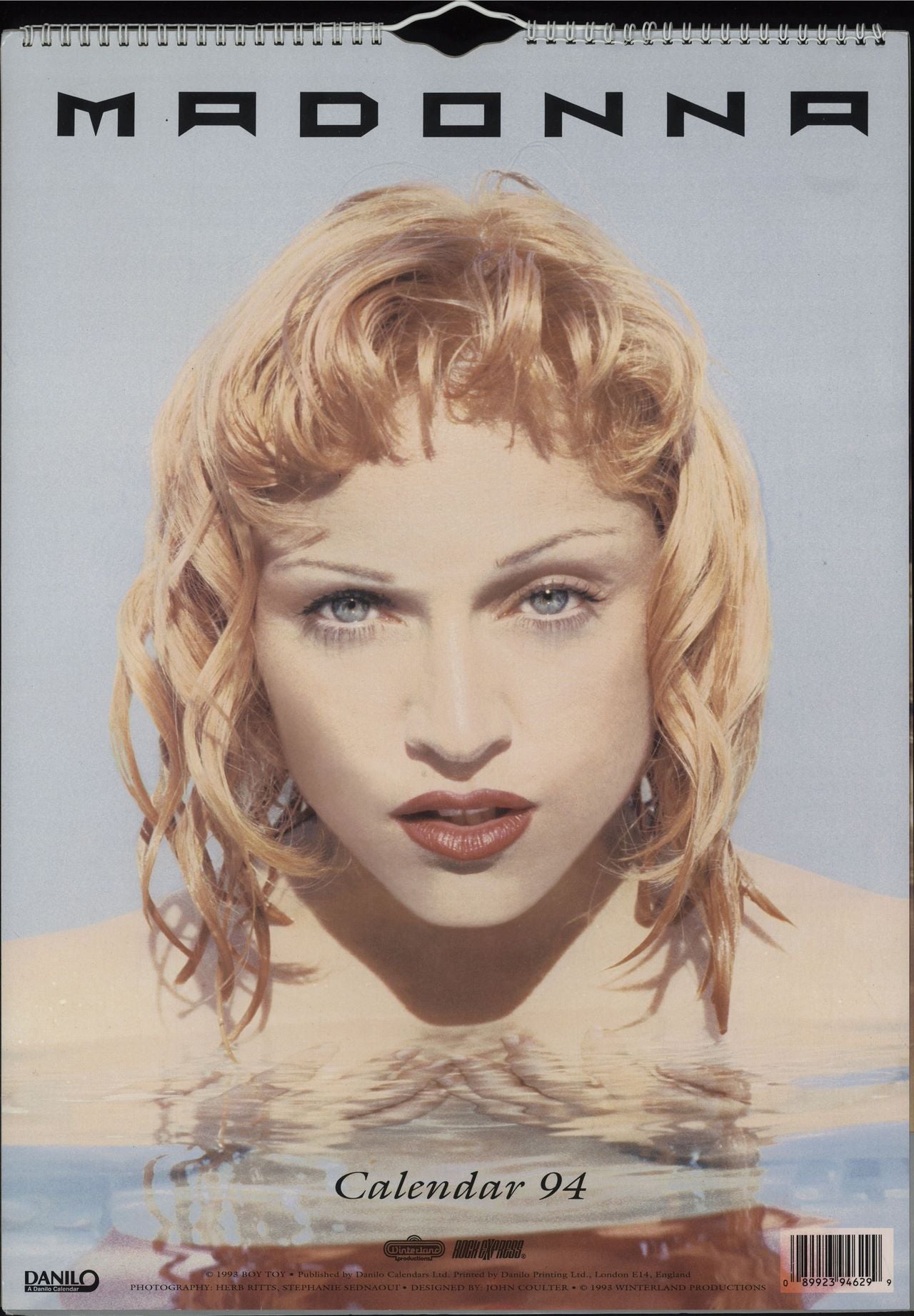 Madonna 1992 Calendar