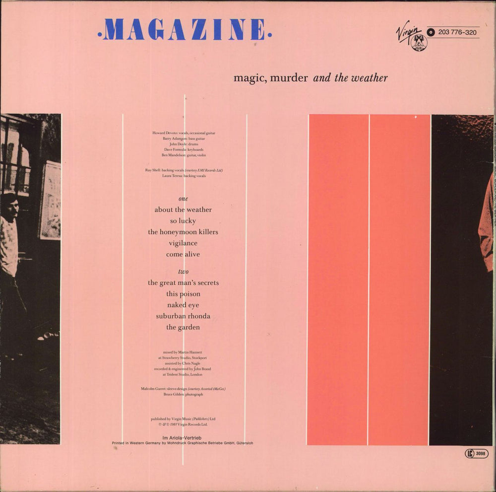 Magazine Magic Murder And The Weather German vinyl LP album (LP record)