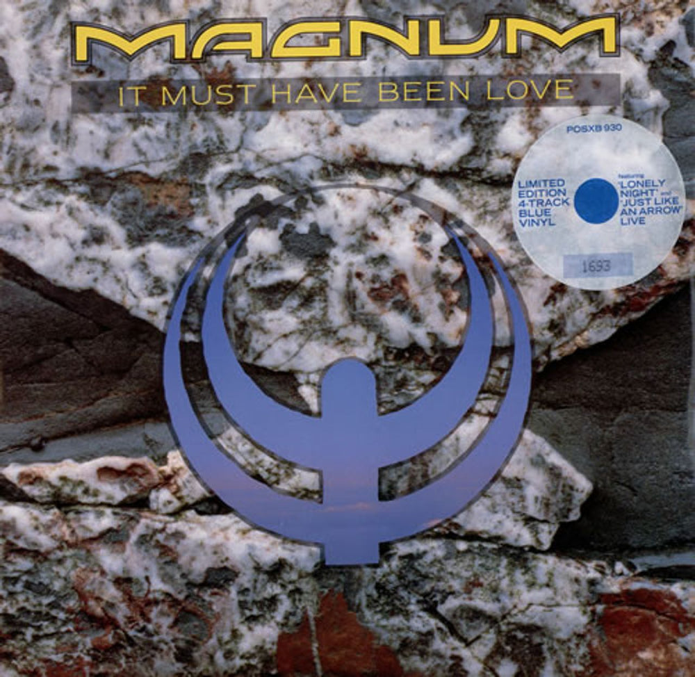 Magnum It Must Have Been Love - Blue Vinyl UK 12" vinyl single (12 inch record / Maxi-single) POSXB930