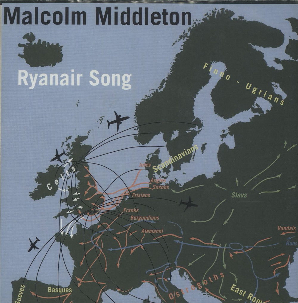 Malcolm Middleton Ryanair Song UK 7" vinyl single (7 inch record / 45) SLOW02