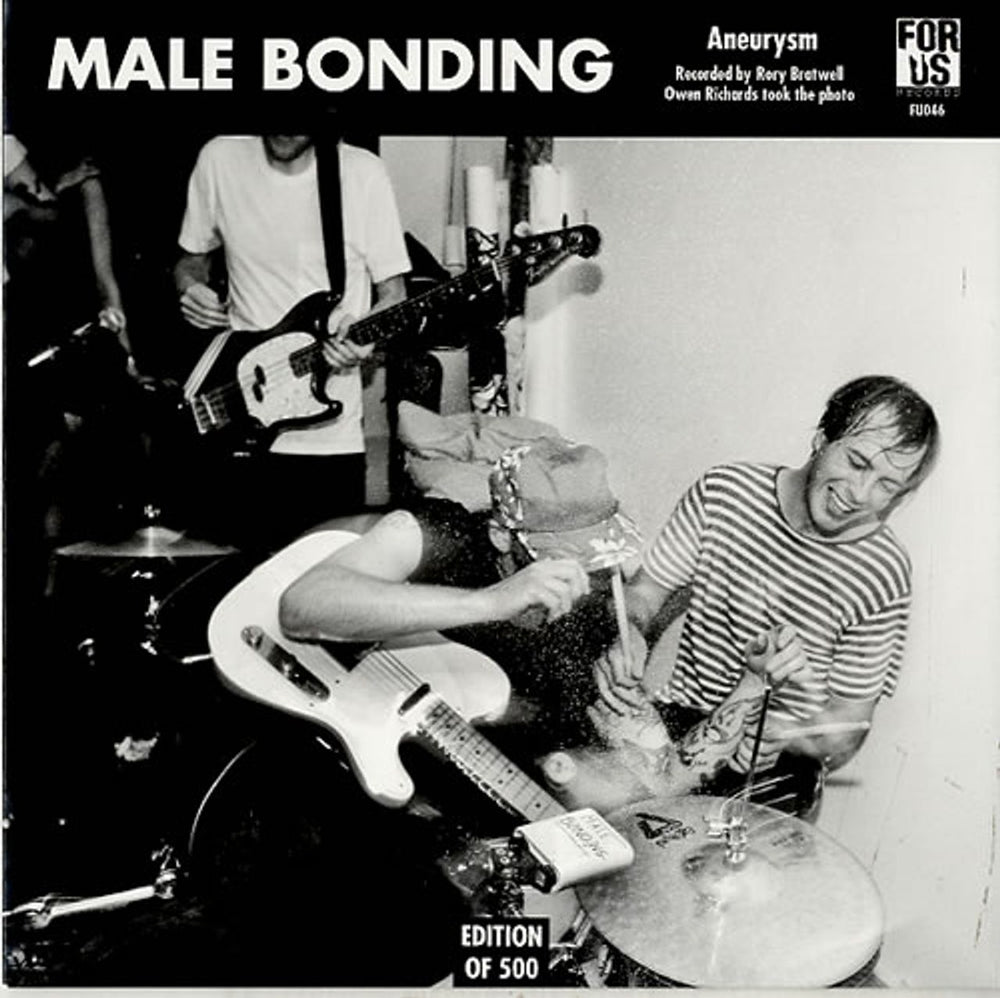 Male Bonding Aneurysm - Yellow vinyl UK 7" vinyl single (7 inch record / 45) FUO46