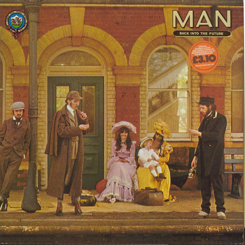 Man Back Into The Future - Laminated & Stickered sleeve UK 2-LP vinyl record set (Double LP Album) UAD60053/4