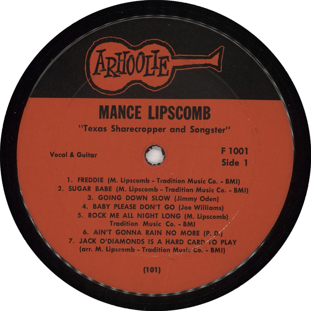 Mance Lipscomb Texas Sharecropper And Songster US vinyl LP album (LP record)