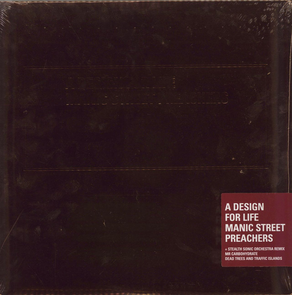 Manic Street Preachers A Design For Life - RSD16 - Sealed UK 12" vinyl single (12 inch record / Maxi-single) 88875188501