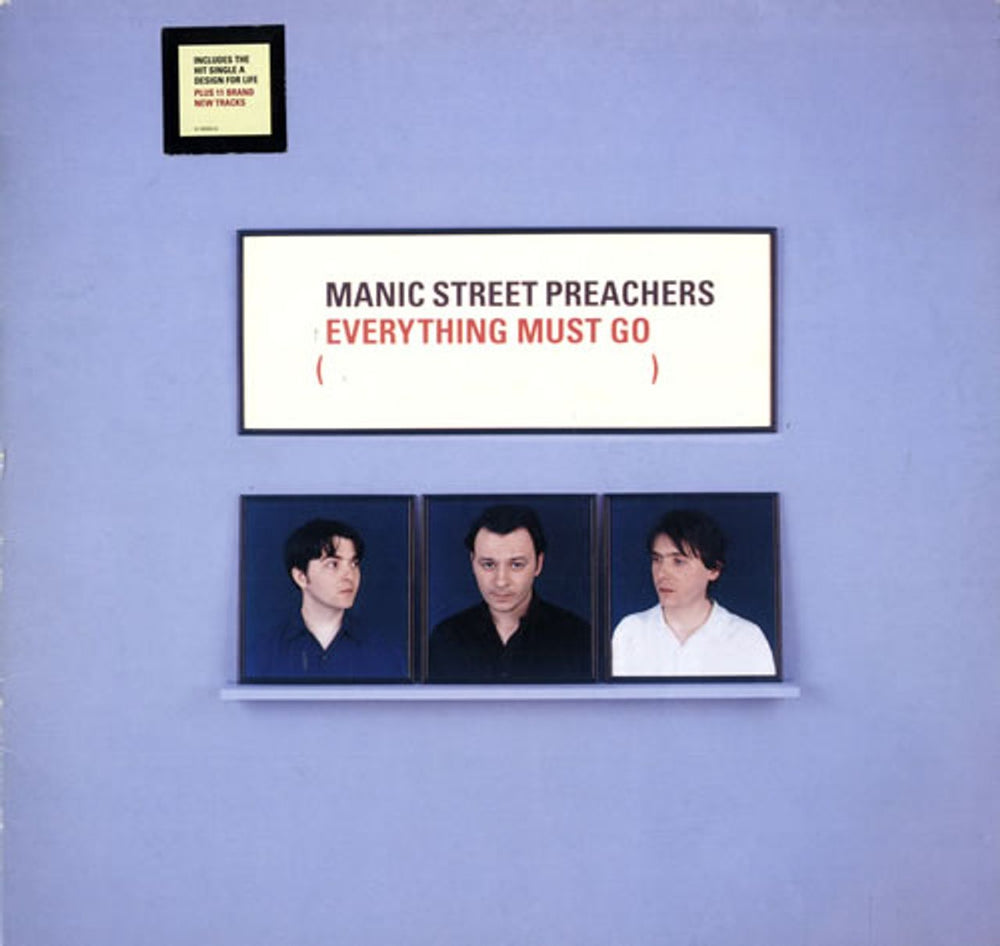 Manic Street Preachers Everything Must Go - Stickered sleeve UK vinyl LP album (LP record) 483930-1