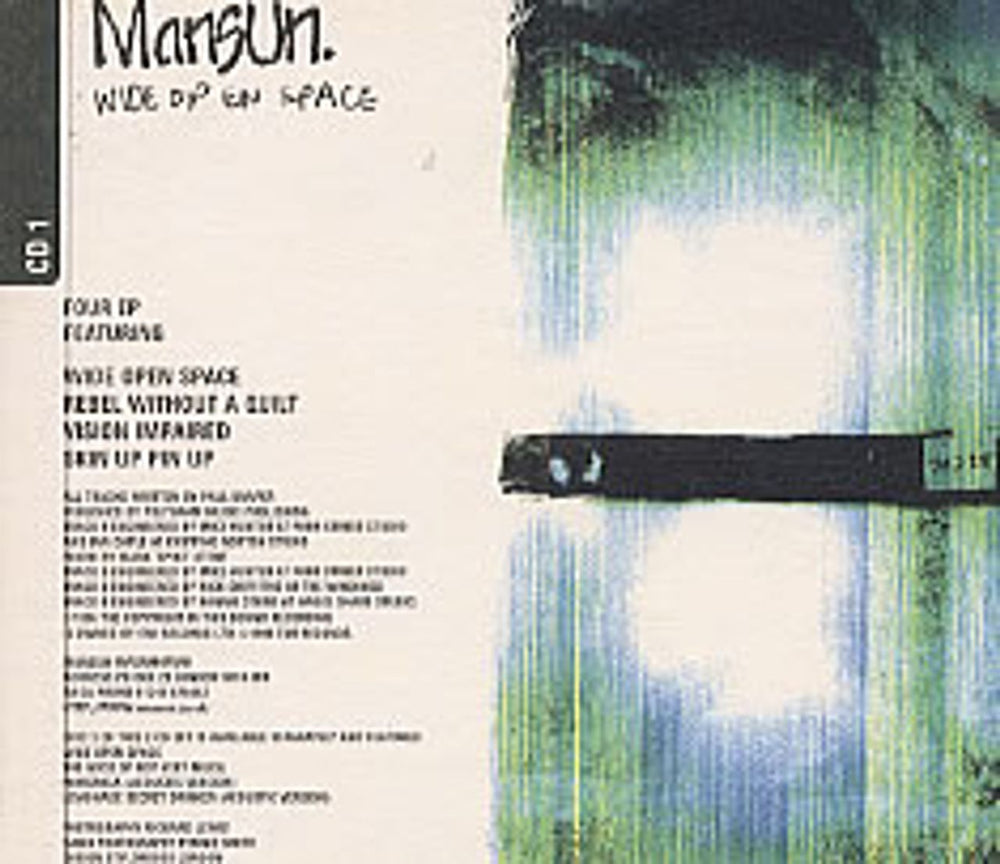 Mansun Wide Open Space - Part 1 UK CD single (CD5 / 5") CDR6453