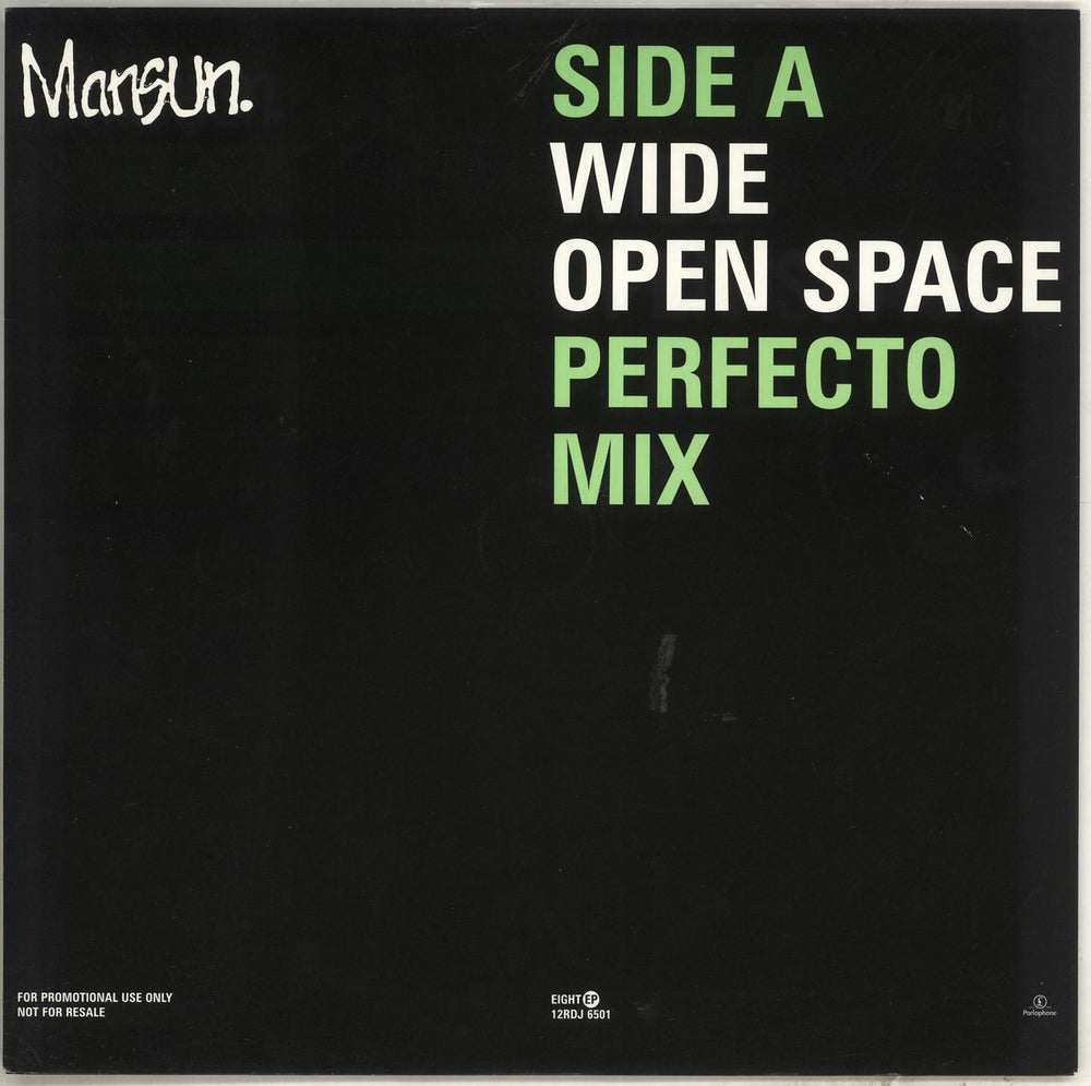 Mansun Wide Open Space (Perfecto Mix) UK Promo 12" vinyl single (12 inch record / Maxi-single) 12RDJ6501