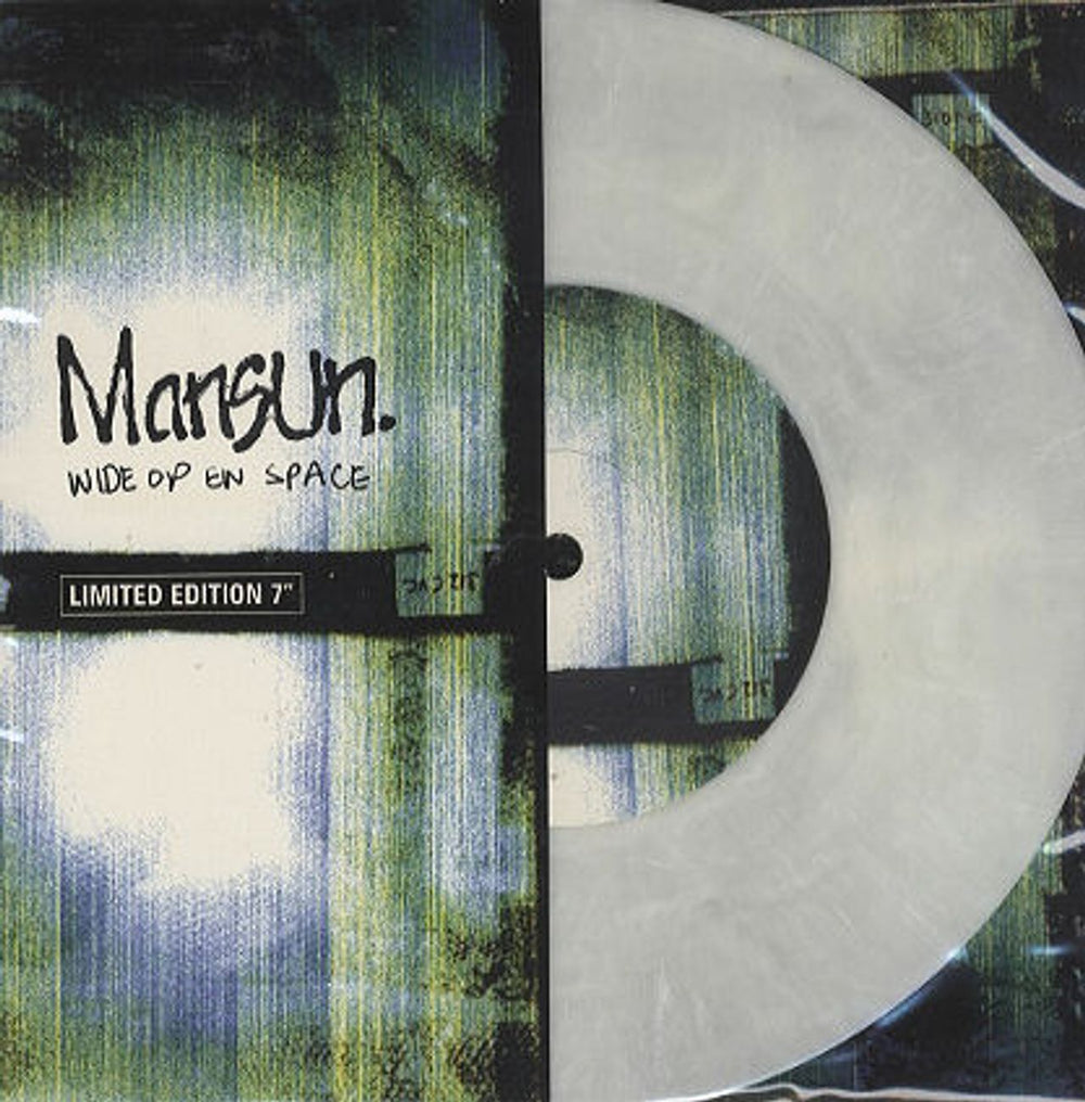 Mansun Wide Open Space - White Vinyl UK 7" vinyl single (7 inch record / 45) R6453