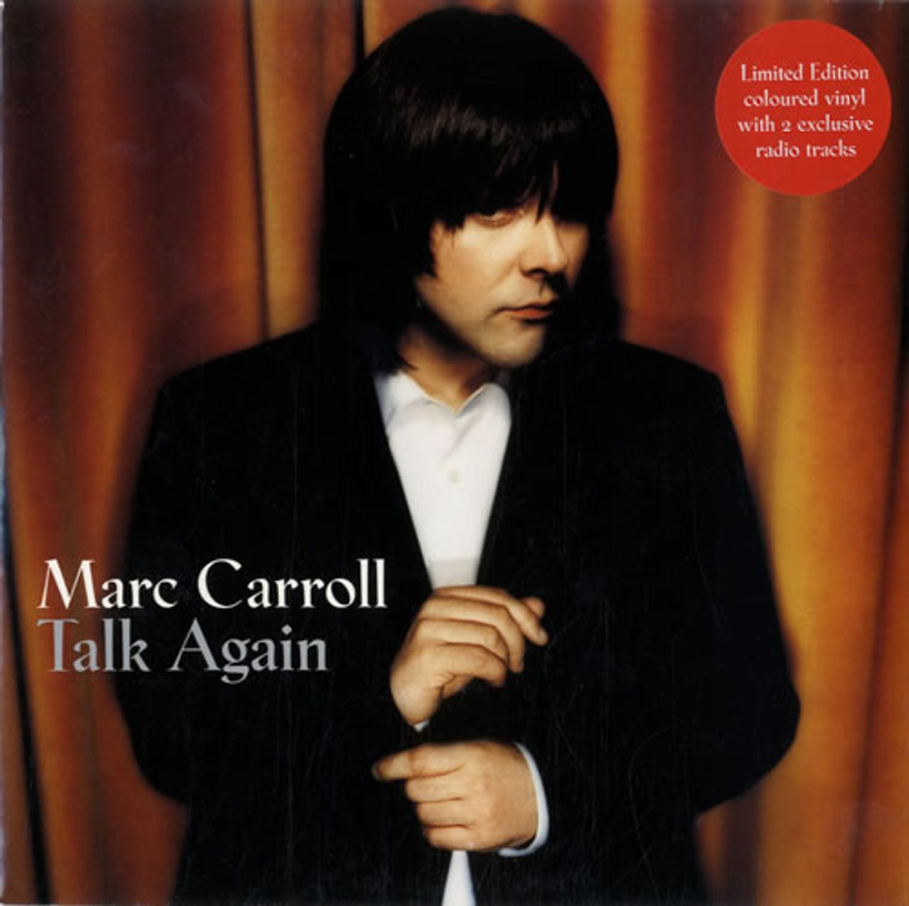 Marc Carroll Talk Again - Orange Vinyl UK 7" vinyl single (7 inch record / 45) HNS001