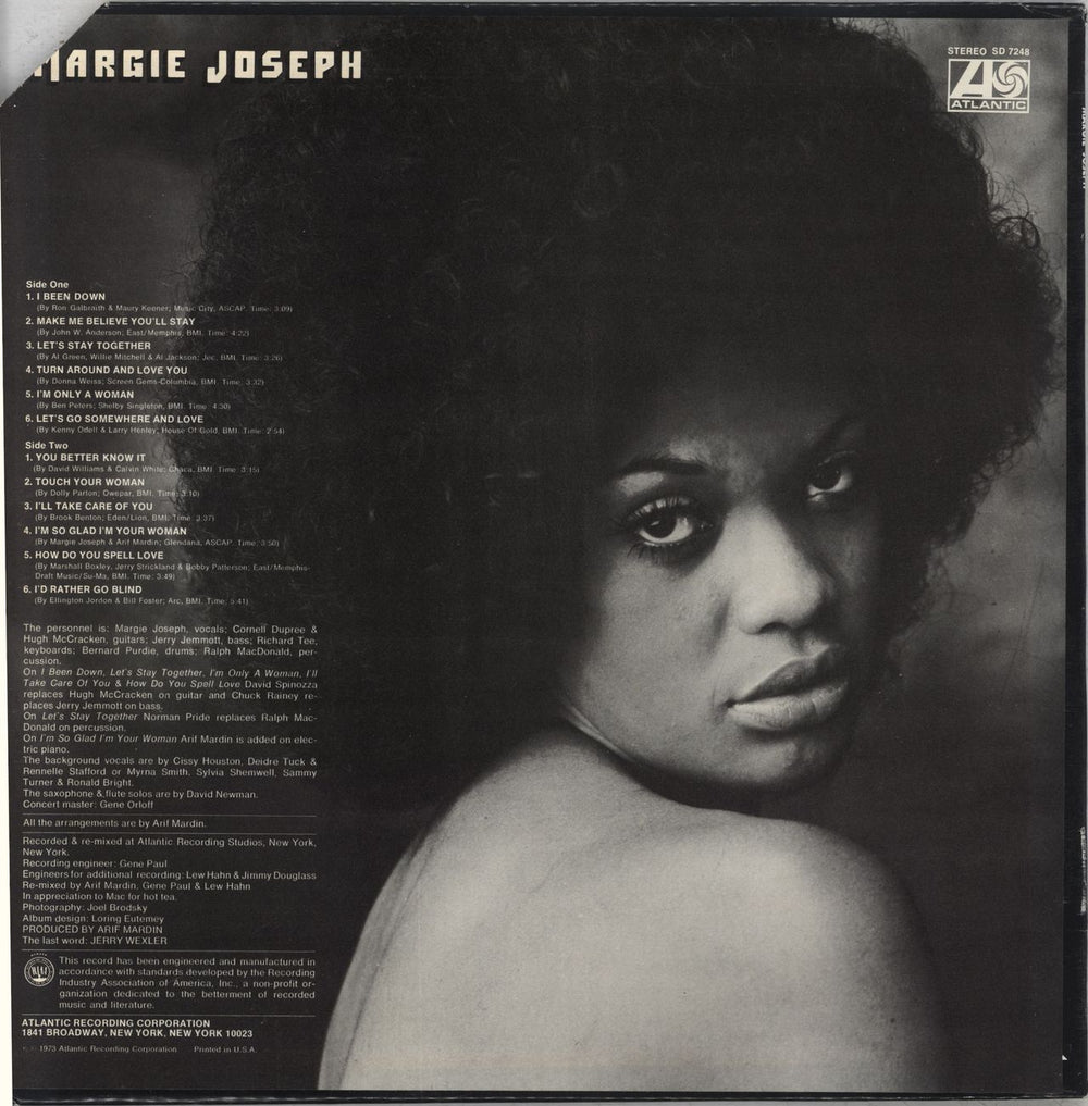 Margie Joseph Margie Joseph US vinyl LP album (LP record)