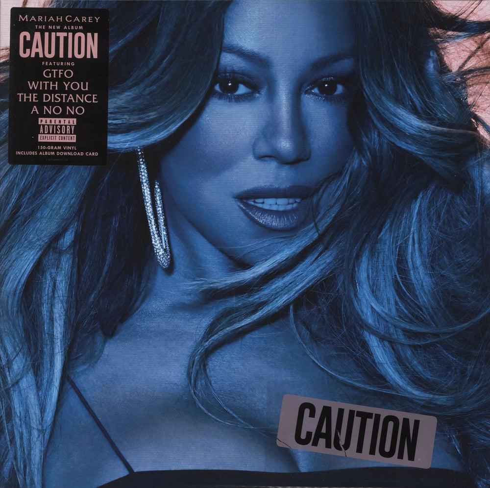 Mariah Carey Caution - 150 Gram UK vinyl LP album (LP record) 9075899131