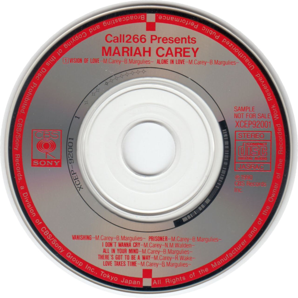 Mariah Carey Special Sampler - Call 266 Presents... Japanese Promo 3" CD single (CD3) 042286613673