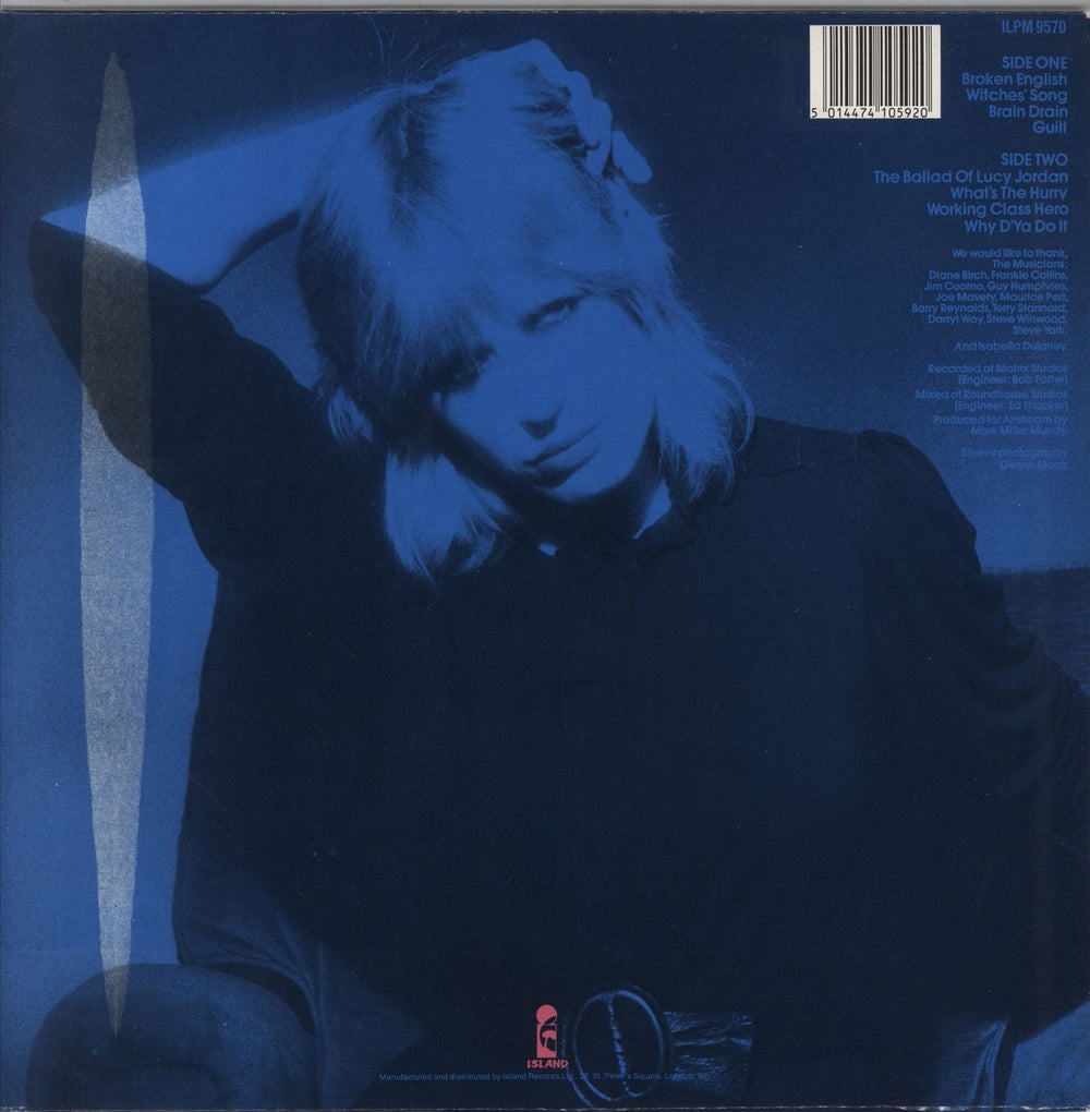 Marianne Faithfull Broken English UK vinyl LP album (LP record) 5014474105920