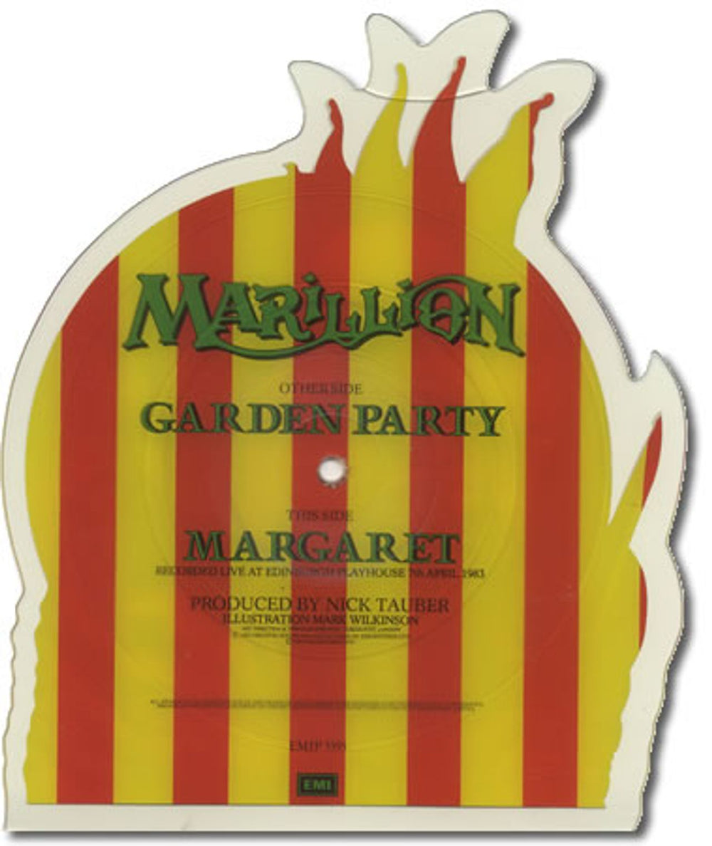 Marillion Garden Party UK shaped picture disc (picture disc vinyl record) MARSHGA01133