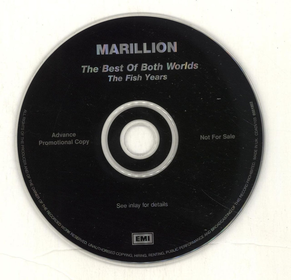 Marillion The Best Of Both Worlds UK Promo 2 CD album set (Double CD)