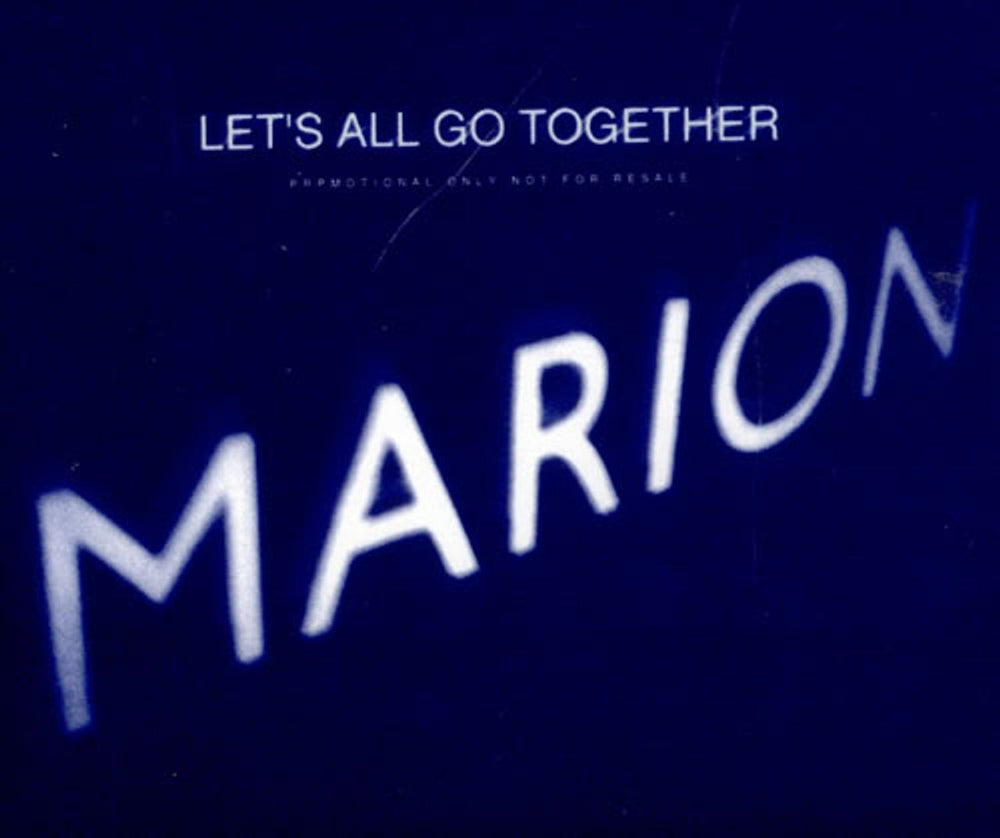 Marion Let's All Go Together UK Promo CD single (CD5 / 5") LDJ371