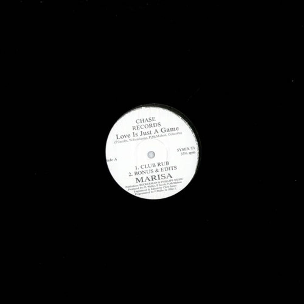 Marisa Love Is Just A Game UK 12" vinyl single (12 inch record / Maxi-single) SYSEXT1