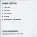 Mark Joseph Lady Lady UK Promo CD-R acetate CD-R ACETATE